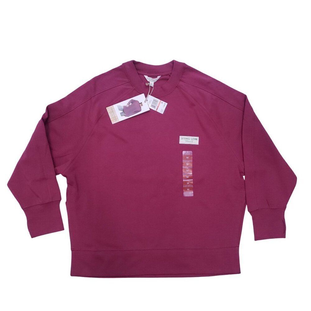 Earth‎ Yoga Tunic Sweatshirt Oversized Activewear Sustainable Rose Womens XL NWT